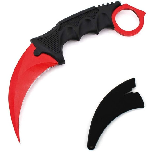 Karambit Red Satan  Con Funda Am12