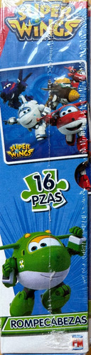 Juego De Mesa Rompecabezas Super Wings 16 Piezas Jett