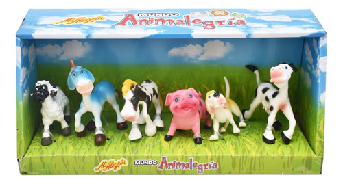 Mundo Animalegria Animales De Granja 6 Figuras Mi Alegria