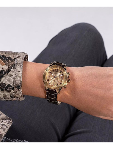 Relógio Guess Feminino Multifunção Aço Casual Resistente