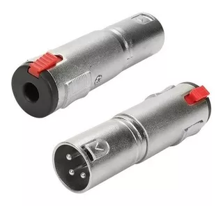 Adaptador Canon Xlr Macho X Jack P10 Fêmea Emenda Conector