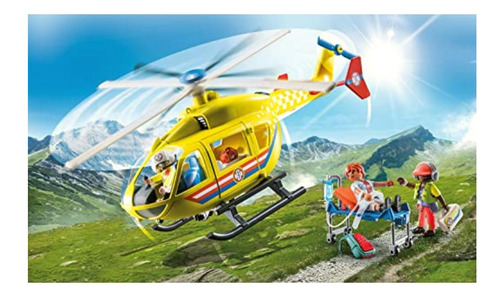 Playmobil Rescue Helicóptero De Rescate 71203