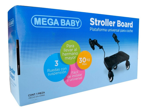 Imagen 8 de 8 de Patineta Infanti Plataforma Cochecito Universal Para Hermano