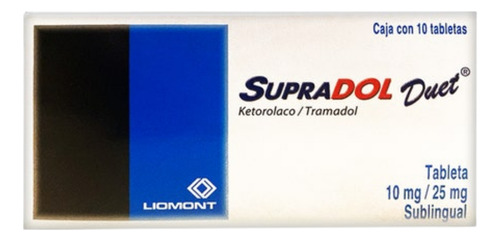 Supradol Duet 10 Tabletas Sublinguales 10 Mg