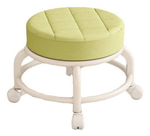 Silla Con Asiento De Ruedas Taburete De Pedicura Blanco