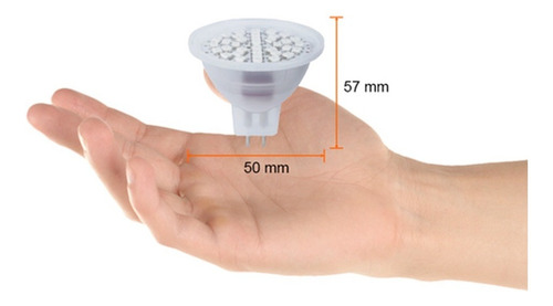 Imagen 4 de 7 de Foco Led Mr16 3w 127v Luz Azul Tecnolite Mr16-smdled/3waz