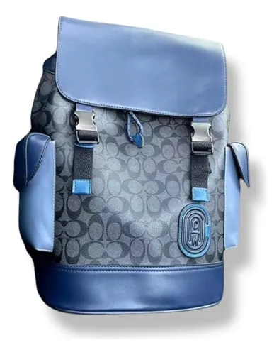 Mochila coach azul sale