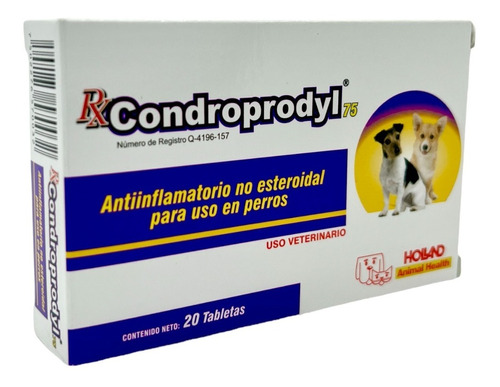 Holland Condroprodyl 75 Mg 20 Tabletas Divisibles Carprofen