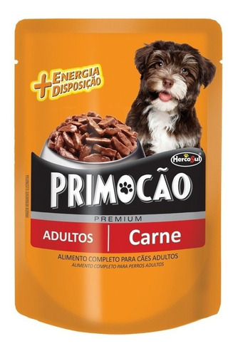 Pack Pouch Paté Primocao Sabor Carne 12 U. X100grs