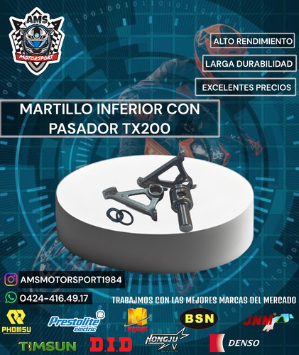 Martillo Inferior Con Pasador Tx200