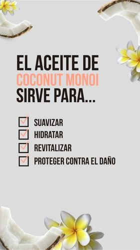 Imagen 3 de 6 de Hask Shampoo Monoi Coconut Oil 355 Ml