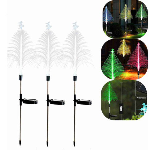 Decoración Navideña, Árboles Solares, Luces Solares Pequeñas