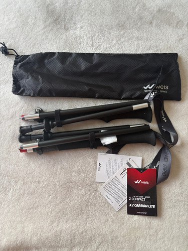 Bastones Weis Ultra 100k Series Z-compact X2 Carbon Lite Negro