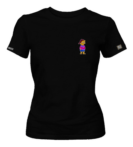 Camiseta Lisa Simpson Hippie Dama Mujer Phd