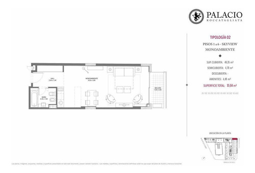 Palacio Roccatagliata - Venta Departamento De 1 Ambiente En Construccion En Belgrano