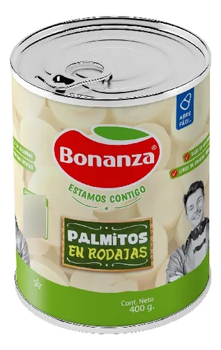 Palmitos En Rodajas 400g Bonanza - Lireke