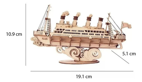 Rompecabezas de madera 3D Cruise Ship Tg306 Hobby