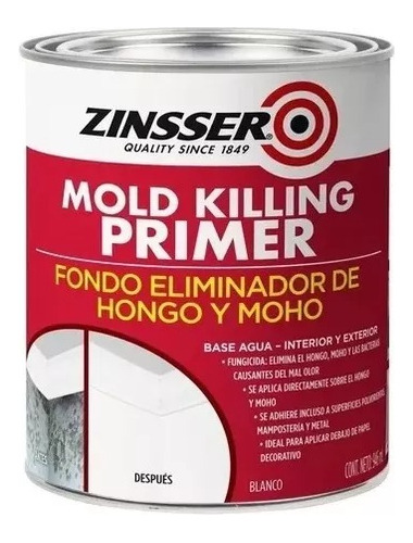 Fondo Eliminador De Hongos Zinsser Mold Killing 900ml 