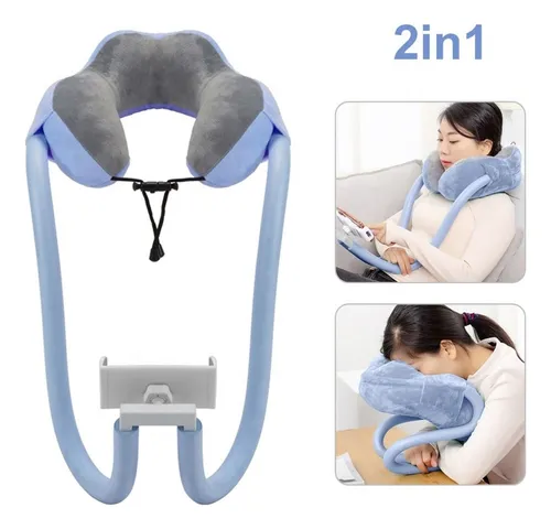 ... Almohada For El Cuello Con Soporte For Teléfono, En