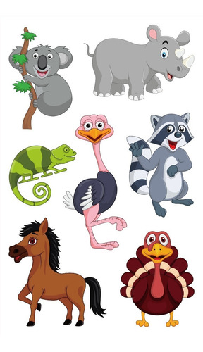 Imagen 7 de 10 de Tatuajes Temporales Tattoo Animalitos X10 Planchas Souvenir