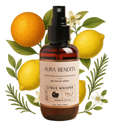 Aromatizante Para Baño E Inodoro Toilet Spray Citrus 125ml