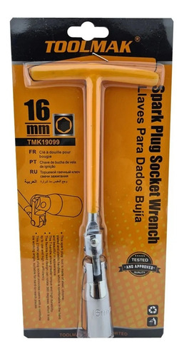 Llave Dado Saca Bujia Auto 16mm Toolmak Tmk19099