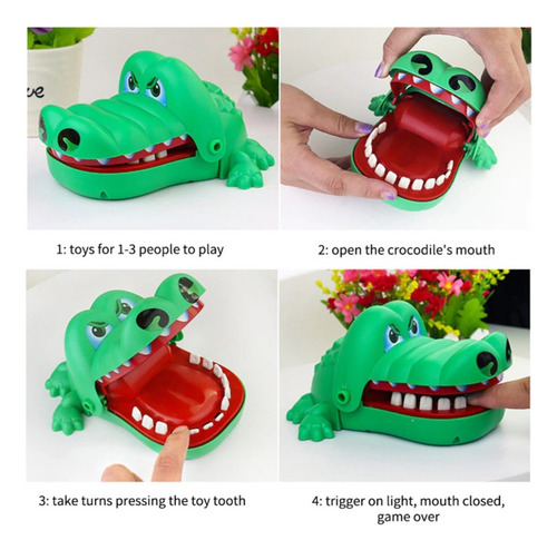 Juego De Juguetes De Dientes De Cocodrilo De 2 Piezas, Juego