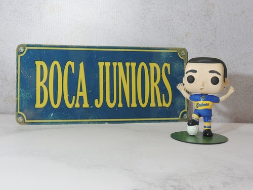 Cartel De Chapa Patente Vintage Boca Juniors - 13x30 Cm