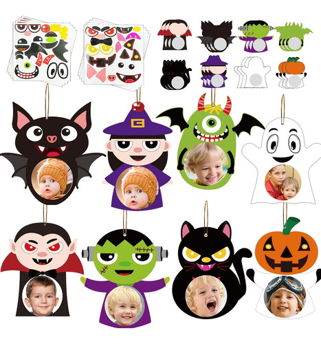 Chiazllta 24pcs Halloween Marco De Imagen Órnamentos Artesan