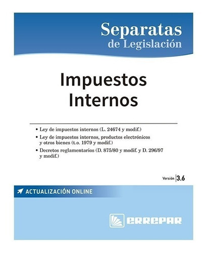 Libro Impuestos Internos Versión 3.6 - Errepar