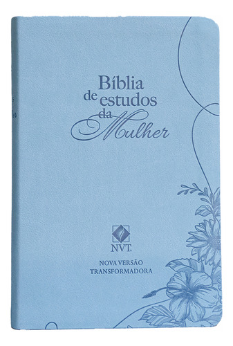 Bíblia De Estudos Da Mulher - Nvt - Capa Couro Soft Azul, De Vários Autores. Editorial Pão Diário, Tapa Mole En Português, 2023