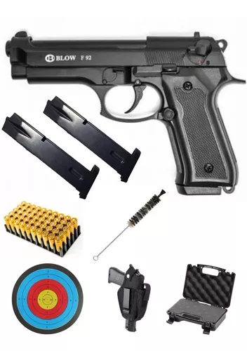 Pistola Traumática Blow® F92 Beretta Full Metal + Accesorios