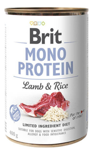 Brit Care Mono Protein Lamb And Rice 400gr