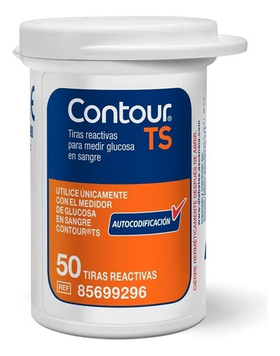 Contour Ts Tiras Caja Con 50 Para Glucómetro