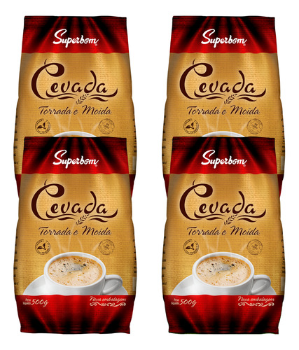 Kit Café Cevada Superbom 2kg (4 X 500g)