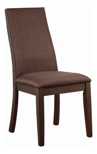 Coaster Silla De Comedor Tapizada Marrón Cacao