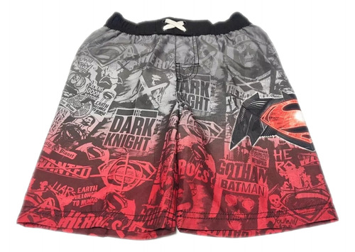 Short De Playa Bermuda Batman Superman Talla 8