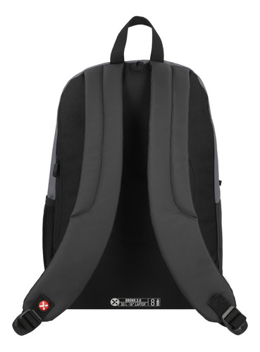 Mochila Bronx 2.0 5xt Notebook Bolsillo para botella Gris Oscuro 16 Xtrem