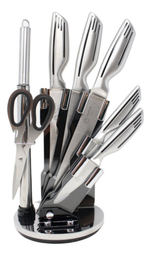 Set Completo De Cuchillos Cocinalia 8pzas - Acero Inoxidable Gris