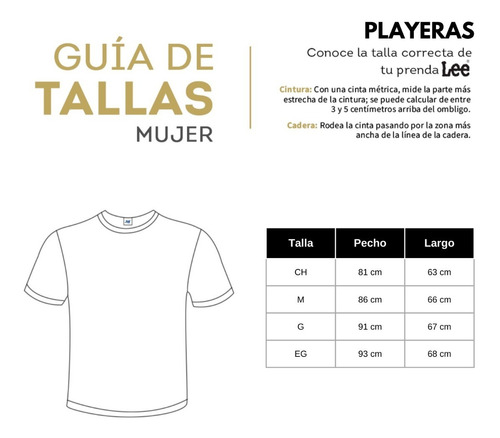 Playera Slim Fit Manga Corta Lee Mujer 311