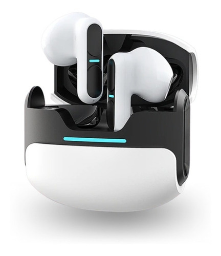 Auriculares Bluetooth V5.3 Gamer Led Tactil Futurista Blanco