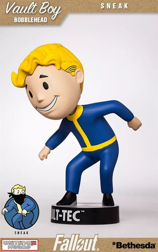 Caja De Botín Vault Boy Bobblehead Fallout Vault Tec