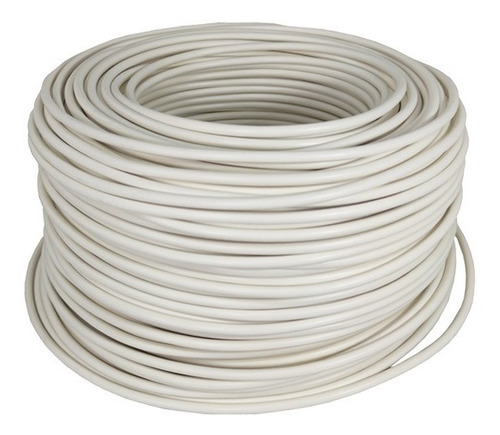 Imagen 1 de 3 de Cable Eléctrico Cca Calibre 8 Alucobre 50m Unipolar Blanco