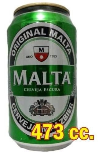 Cerveza Malta Negra Malzbier Brasil / 12 Latas X473cc.