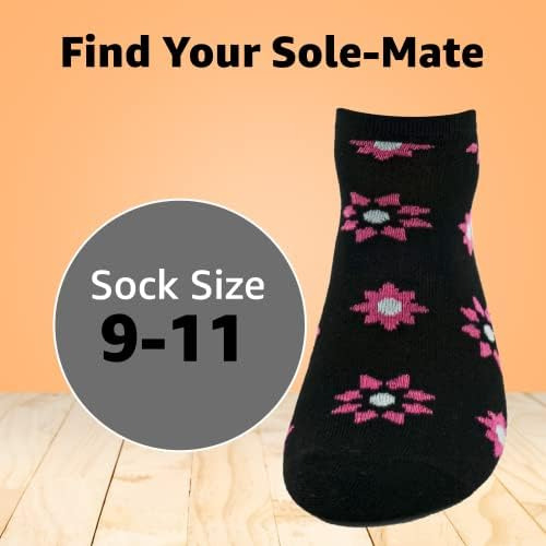 20 Pares De Calcetines De Corte Bajo Para Mujer (negro), Tal