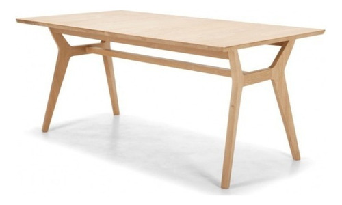 Matis Mesa De Comedor Extensible En Madera De Encino Tapa Marrón Patas Marrón