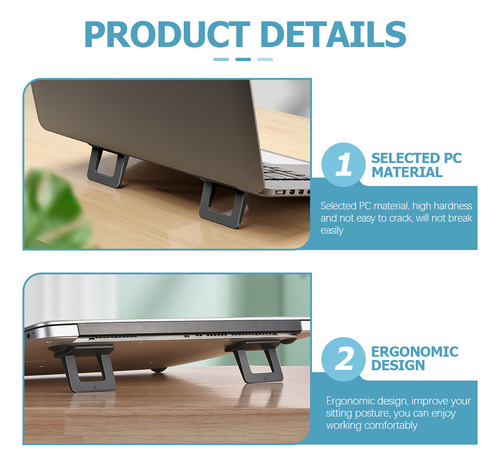 Teclado Con Soporte Invisible Para Computadora Portátil Con