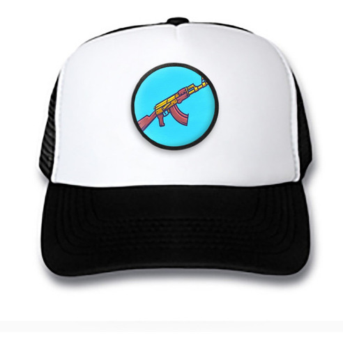 Gorra Gorro Trucker Urban Street Ak47 Celeste Str80