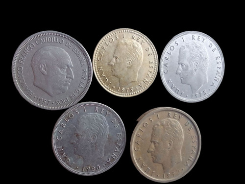 Monedas España 5 Diferentes 1957-1992