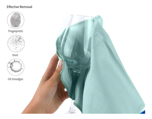 Juego Trapos De Cocina Menta Paño Limpieza Toalla Microfibra